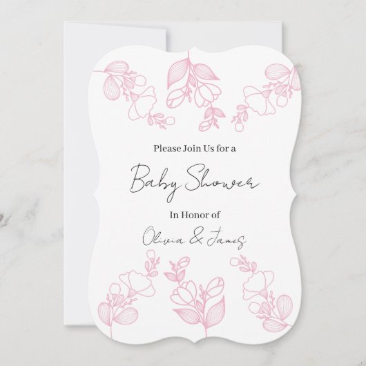 Einladung zur Babyparty (Vorderseite)