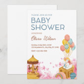 Einladung zur Babyparty (Vorne/Hinten)