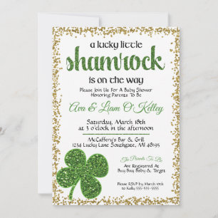 Einladung zur Babyparty am St. Patrick's Day mit S