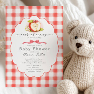 Einladung zur Babyparty 'Apfel Unseres Auges'