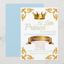 Einladung zur Babyparty für den königlichen Prinze