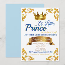 Einladung zur Babyparty für den königlichen Prinze