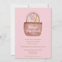 Einladung zur Babyparty für Mädchen auf dem Bauern