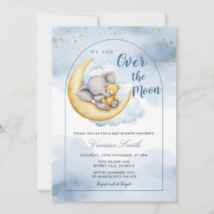 Einladung zur Babyparty für Mädchen oder Jungen Ov