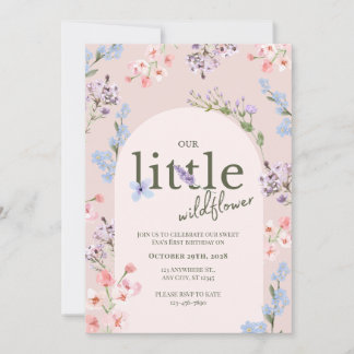 Einladung zur Babyparty für unser kleines Wildblum