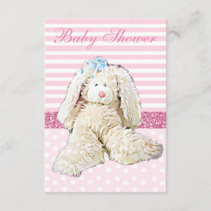 Einladung zur Babyparty im Vintage-Stil mit rosa H