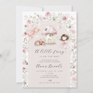 Einladung zur Babyparty Kleine Feen-Girl