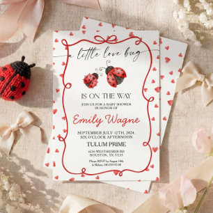 Einladung zur Babyparty Little Love Bug Baby