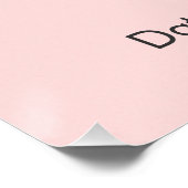 Einladung zur Babyparty | Rosa Schleife | Bündel d Poster (Ecke)