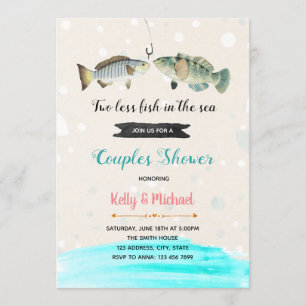 Einladung zur Babyshower "Zwei Fische weniger im M