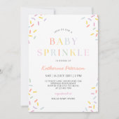 Einladung zur Babysprinkle Confetti Baby (Vorderseite)