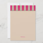 Einladung zur Bäckerei (Rückseite)