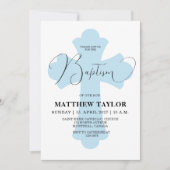 Einladung zur Baptisierung von Light Blue Cross (Vorderseite)