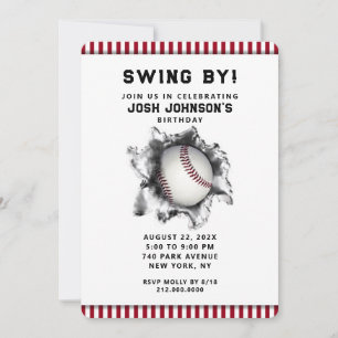 Einladung zur Baseball-Party