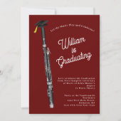 Einladung zur Bassoon Musician Graduation Party (Vorderseite)