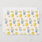 Einladung zur Beach Birthday Party (Rückseite)