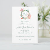 Einladung zur Beach Graduation Party | Ankündigung (Stehend Vorderseite)