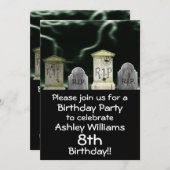 Einladung zur beängstigenden Geburtstagspartei (Vorne/Hinten)