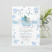 Einladung zur Bear-Gender-Aufdeckung (Stehend Vorderseite)