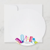 Einladung zur Beauty School Graduation Party (Rückseite)