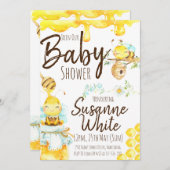 Einladung zur Bee Baby Duwer (Schwangerschaftsankü (Vorne/Hinten)