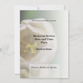 Einladung zur Beerdigung (Vorderseite)