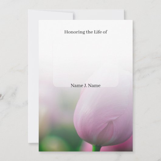 Einladung zur Beerdigung (Rückseite)