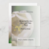 Einladung zur Beerdigung (Vorne/Hinten)