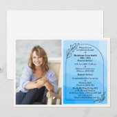 Einladung zur Beerdigung personalisierter Fotos (Vorne/Hinten)