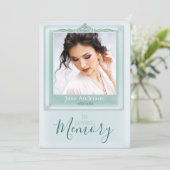 Einladung zur Beerdigung von Fotos (Stehend Vorderseite)