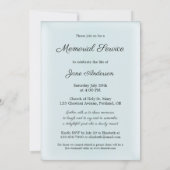 Einladung zur Beerdigung von Fotos (Rückseite)