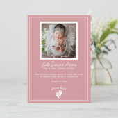 Einladung zur Beerdigung von Kleinkindern (Stehend Vorderseite)