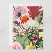 Einladung zur Beerdigung von Pink Floral (Rückseite)