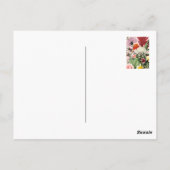 Einladung zur Beerdigung von Pink Floral Postkarte (Rückseite)