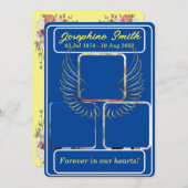 Einladung zur Beerdigungsfeier personalisierten 3 (Vorne/Hinten)