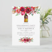 Einladung zur Begegnung von Aquarellblumen (Stehend Vorderseite)