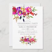 Einladung zur Begegnung von Aquarellblumen (Vorderseite)