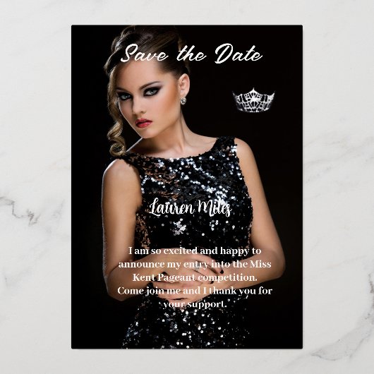 Einladung zur Bekanntgabe von Informationen (Vorderseite)