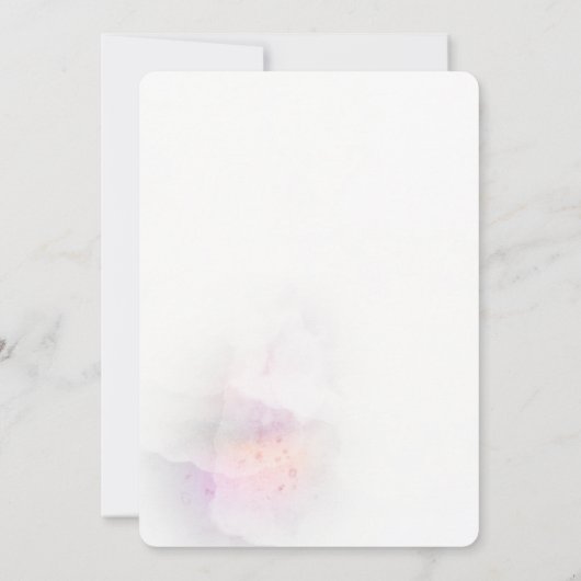 Einladung zur Bekundung der Taufe mit weichem Wass (Rückseite)