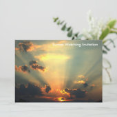 Einladung zur Beobachtung von Sonnenuntergängen (Stehend Vorderseite)