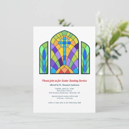 Einladung zur Besichtigung der Glaskirche (Stehend Vorderseite)