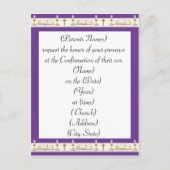 Einladung zur Bestätigung (Vorderseite)