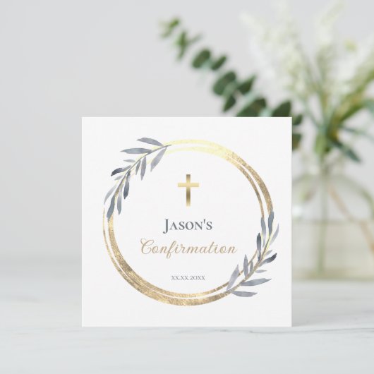 Einladung zur Bestätigung (Stehend Vorderseite)