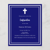 Einladung zur Bestätigung der Blauzungennacht der  (Vorderseite)