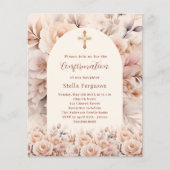 Einladung zur Bestätigung der Cream Peach-Rose (Vorderseite)