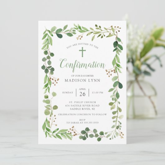 Einladung zur Bestätigung der weichen grünen Linse (Stehend Vorderseite)