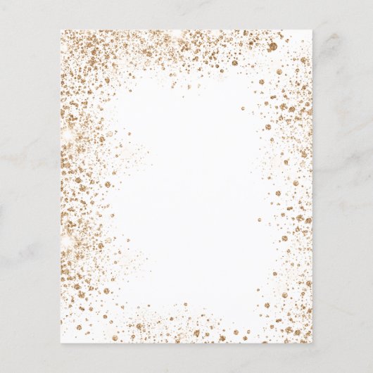 Einladung zur Bestätigung des Eukalyptus-Glitzer Flyer (Hinten)