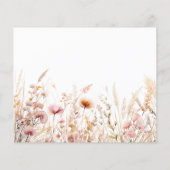 Einladung zur Bestätigung des Fotos Peach-Wildblum (Rückseite)