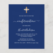 Einladung zur Bestätigung eines blauen Kreuzjungen (Vorderseite)