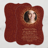 Einladung zur Bestätigung eines eleganten Frame-Fo (Vorne/Hinten)